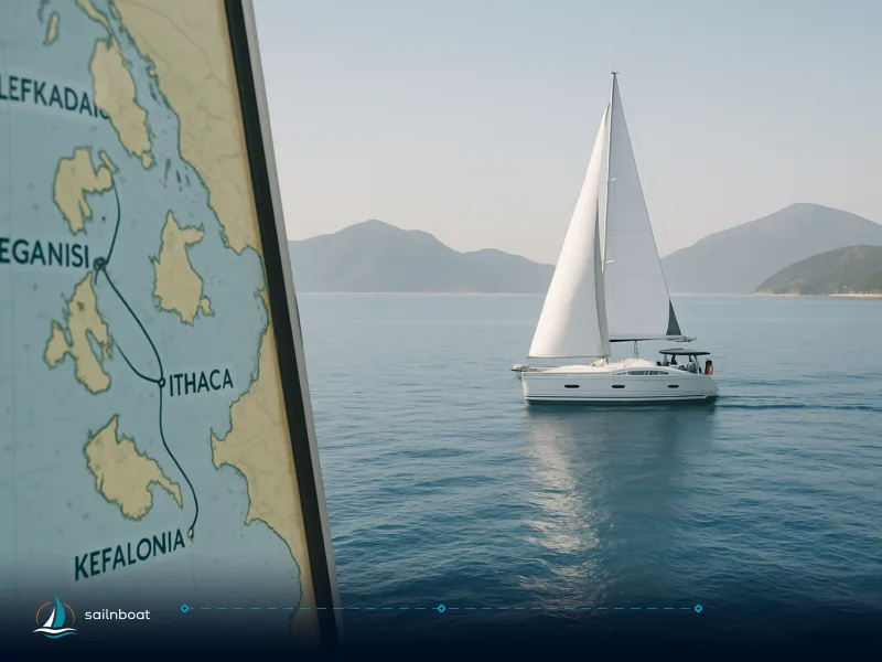 7-Day Ionian Islands Sailing Route from Lefkada